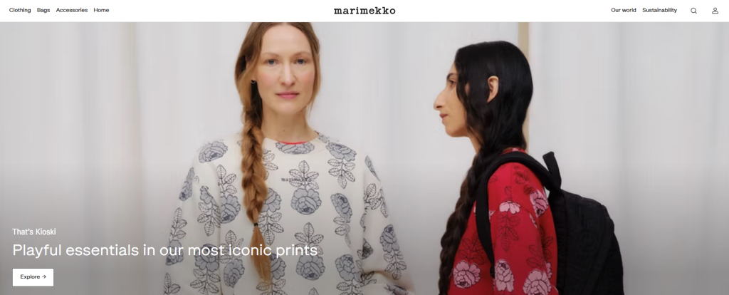 Minimalistista muotoilua omaksuvat - Marimekko