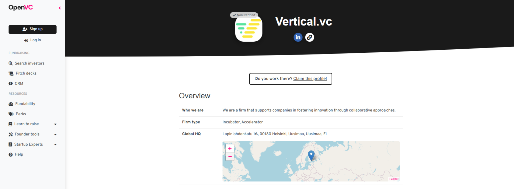 Terveys- ja bioinnovaatiotila - Vertical Helsinki