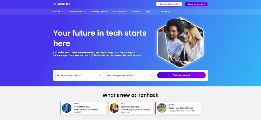 koodausleiriä ja -ohjelmaa - Ironhack Suomi