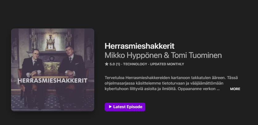 teknologia-podcastit  - Herrasmieshakkerit