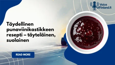 Punaviinikastikkeen resepti