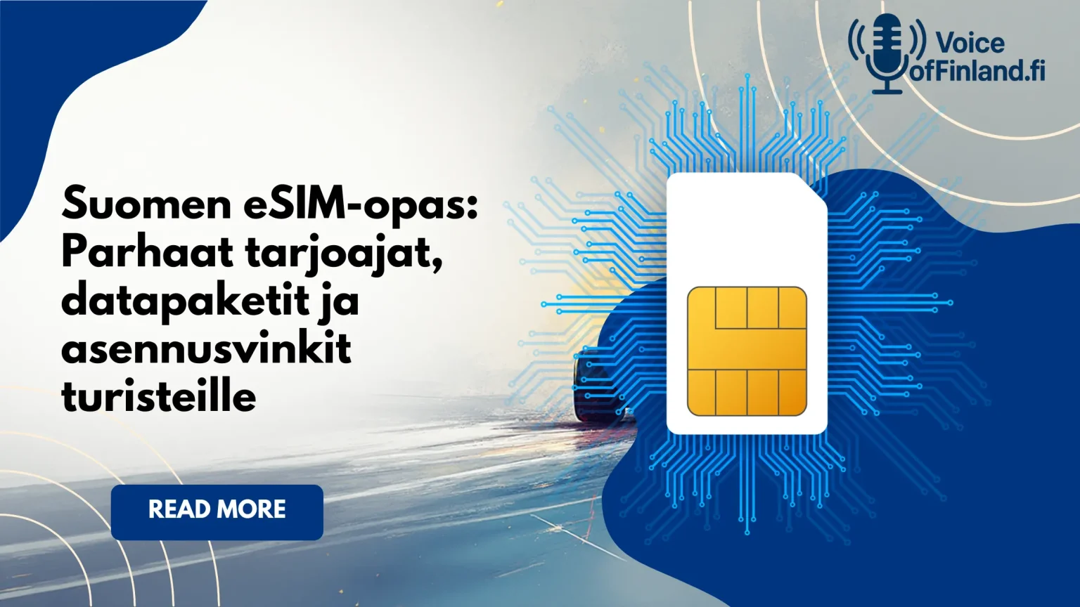 Suomen eSIM-opas mobiilidatan käyttöön matkailijoille.